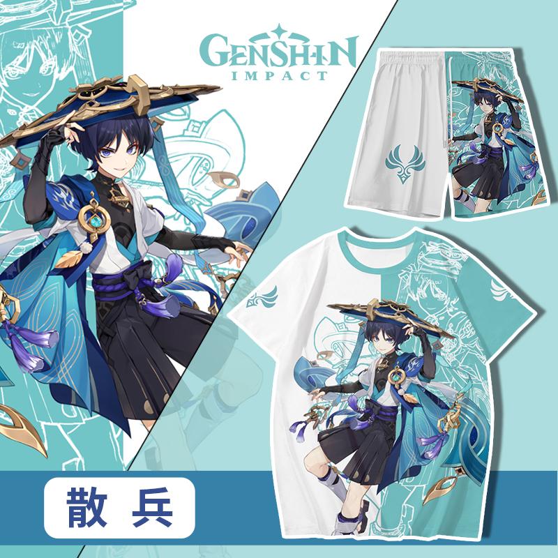 Popular Genshin Impact T-shirts Shorts Set 3D Raiden Shogun Print Tee Suit Summer Men Women Y2k Tracksuit 2 Piece Jogger Outfits
Popular Genshin Impact T-shirts Shorts Set 3D Raiden Shogun Print Tee Suit Summer Men Women Y2k Tracksuit 2 Piece Jogger Outfits