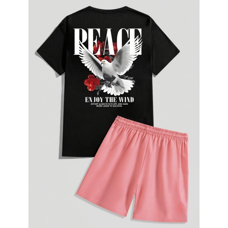 Men s Summer Beach Wear 2-Piece Short Sleeve T-Shirt and Drawstring Shorts, a simple and stylish perfect set of comfort S
Men s Summer Beach Wear 2-Piece Short Sleeve T-Shirt and Drawstring Shorts, a simple and stylish perfect set of comfort S
