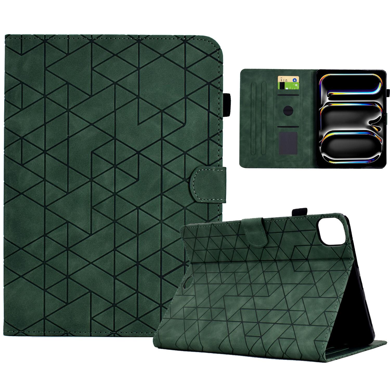 A6 For iPad Pro 11 (2024) Case Card Slots Stand Rhombus Auto Wake/Sleep Leather Tablet Cover Green
A6 For iPad Pro 11 (2024) Case Card Slots Stand Rhombus Auto Wake/Sleep Leather Tablet Cover Green