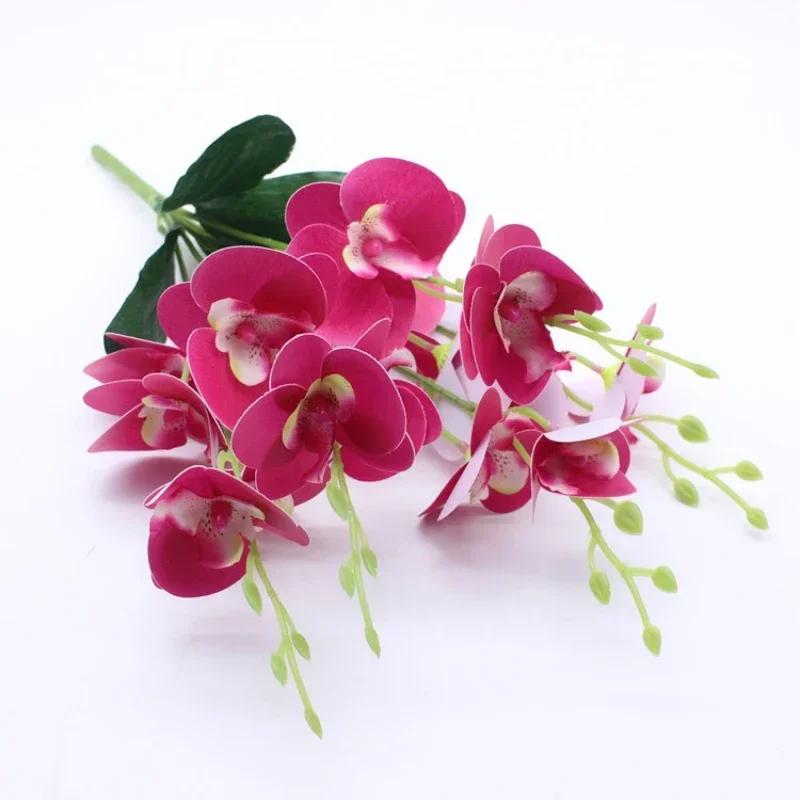 Home Decorative Artificial Flowers 3D Printed 5 Fork Phalaenopsis Branches Living Room Decoration Simulation Red Purple Flower рожевий червоний колір
Home Decorative Artificial Flowers 3D Printed 5 Fork Phalaenopsis Branches Living Room Decoration Simulation Red Purple Flower рожевий червоний колір