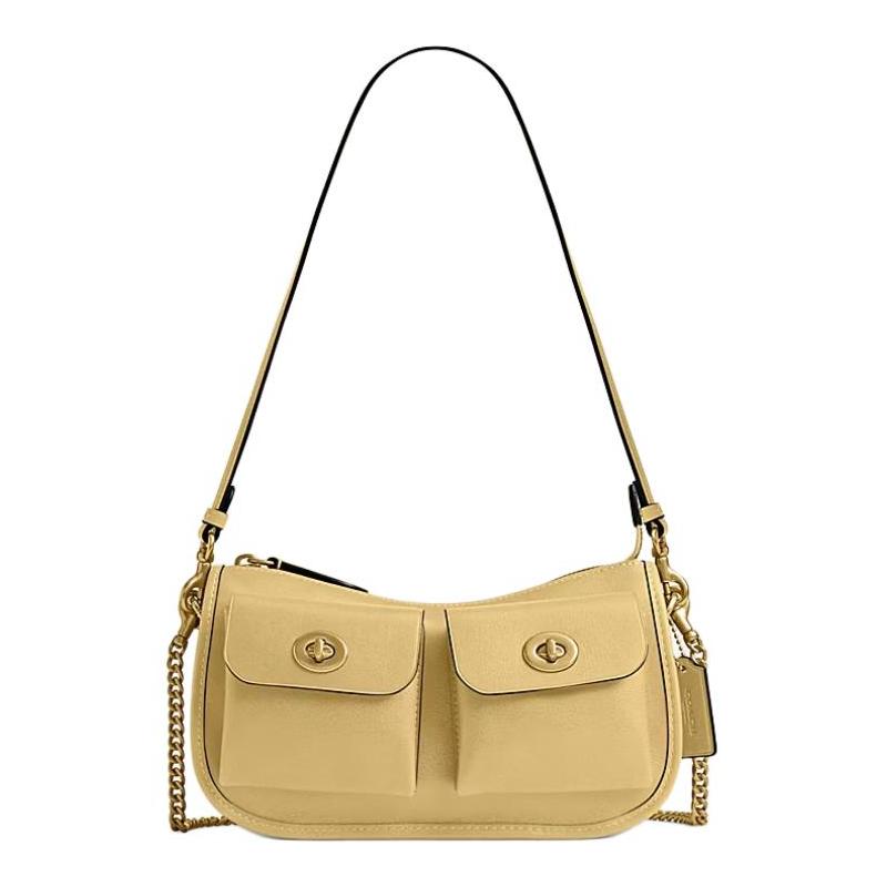 COACH Waverly 24 Double Swivel Lock Finish Multi-Pocket Design Metal Hardware Cow Leather Crossbody Shoulder Bag Medium Women s Yellow золотий
COACH Waverly 24 Double Swivel Lock Finish Multi-Pocket Design Metal Hardware Cow Leather Crossbody Shoulder Bag Medium Women s Yellow золотий