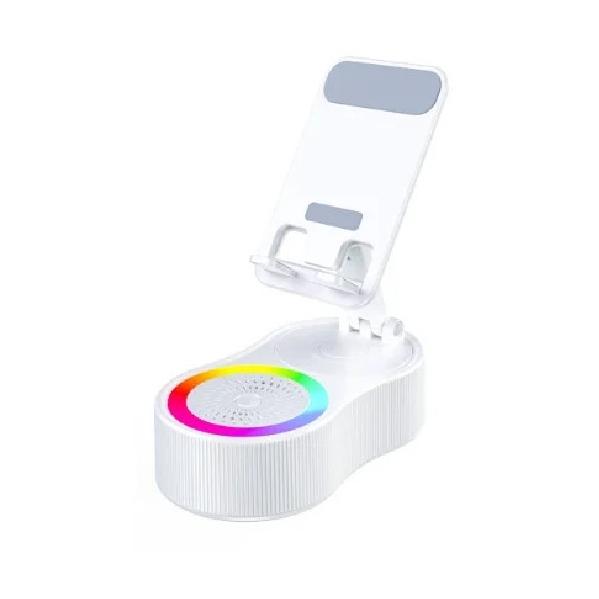 Cell Phone Holder With LEd Light Bluetooth Speaker Adjustable Tablet Bracket Support Portable Foldable Selescopic Stand Wireless Loudspeaker білий
Cell Phone Holder With LEd Light Bluetooth Speaker Adjustable Tablet Bracket Support Portable Foldable Selescopic Stand Wireless Loudspeaker білий