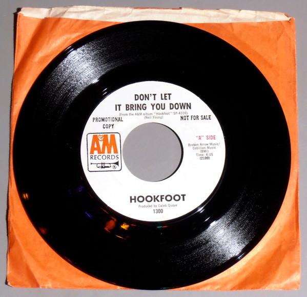 7inch Record HOOKFOOT Dont Let It Bring You Down 1300 AM Records 1971 Rock Used
7inch Record HOOKFOOT Dont Let It Bring You Down 1300 AM Records 1971 Rock Used