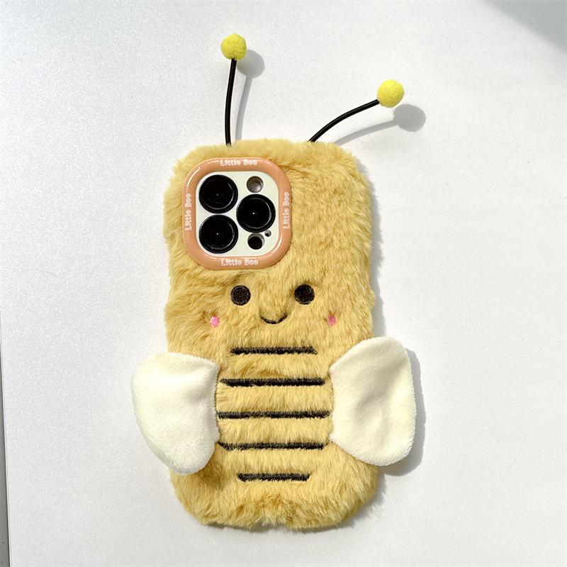 Fluffy Fur Plush Cartoon Bee Lens Bracket Phone Case For iPhone 17 16 15 14 13 12 11 Pro Max Shockproof Protective Cover iPhone 15 Pro Max жовтий
Fluffy Fur Plush Cartoon Bee Lens Bracket Phone Case For iPhone 17 16 15 14 13 12 11 Pro Max Shockproof Protective Cover iPhone 15 Pro Max жовтий