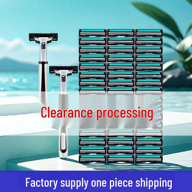 Двухслойная ручная бритва с держателем и лезвием для старомодного бритья 3 blades чёрный
Двухслойная ручная бритва с держателем и лезвием для старомодного бритья 3 blades чёрный