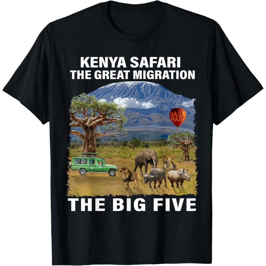 Big Five Kenya Migration Wildlife Artwork Kenya Safari T-Shirt XXXXXL чорний
Big Five Kenya Migration Wildlife Artwork Kenya Safari T-Shirt XXXXXL чорний