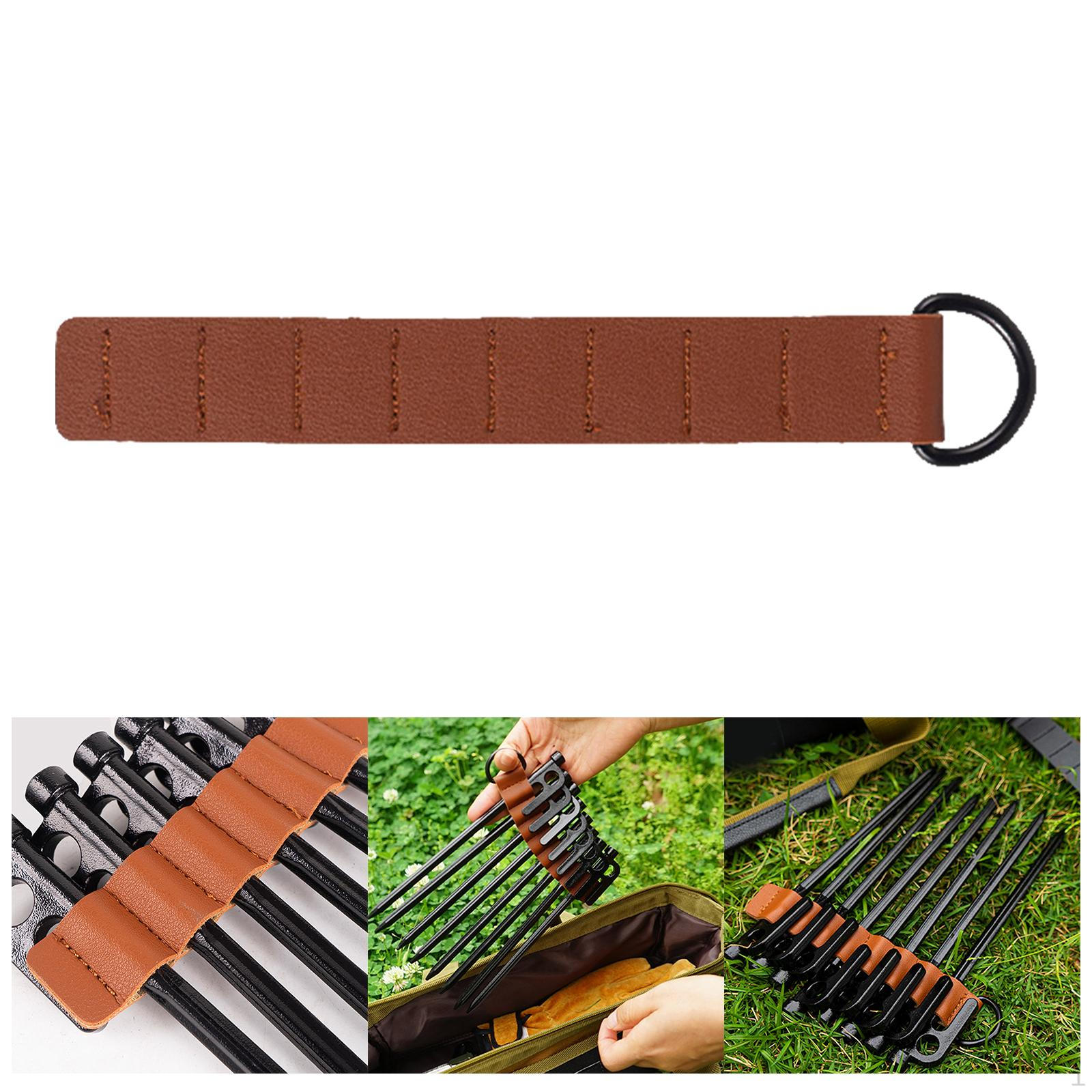 Camping Tent Nail Bag, Peg Storage Rack with Buckle, 8 Holes for Hanging світло-коричневого кольору
Camping Tent Nail Bag, Peg Storage Rack with Buckle, 8 Holes for Hanging світло-коричневого кольору