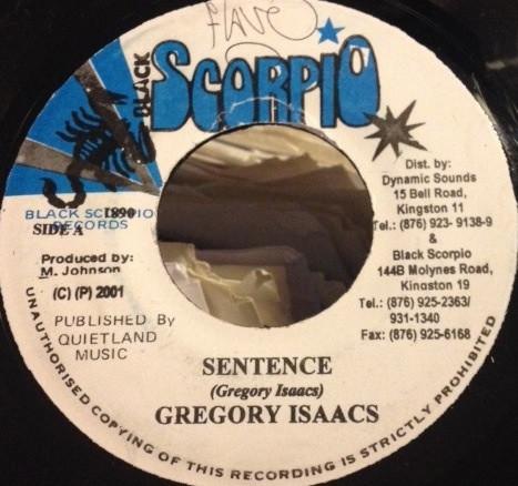7inch Record GREGORY ISAACS / PRINCESS SAPPHIRE - Sentence / Jah Devine Love NONE Black Scorpio 2001 Jamaica Reggae, Ska & Dub Used
7inch Record GREGORY ISAACS / PRINCESS SAPPHIRE - Sentence / Jah Devine Love NONE Black Scorpio 2001 Jamaica Reggae, Ska & Dub Used