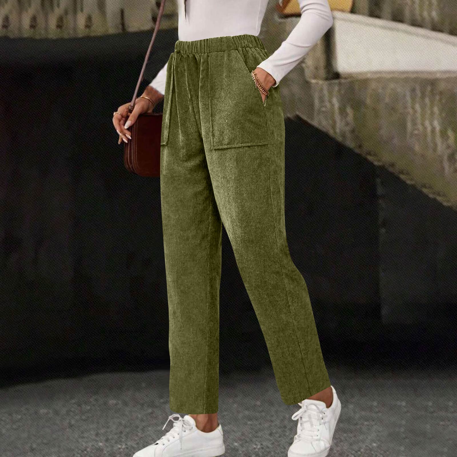 Women s Casual Fashion Solid-Color Drawstring Loose Straight-Leg Pants With Pockets L
Women s Casual Fashion Solid-Color Drawstring Loose Straight-Leg Pants With Pockets L