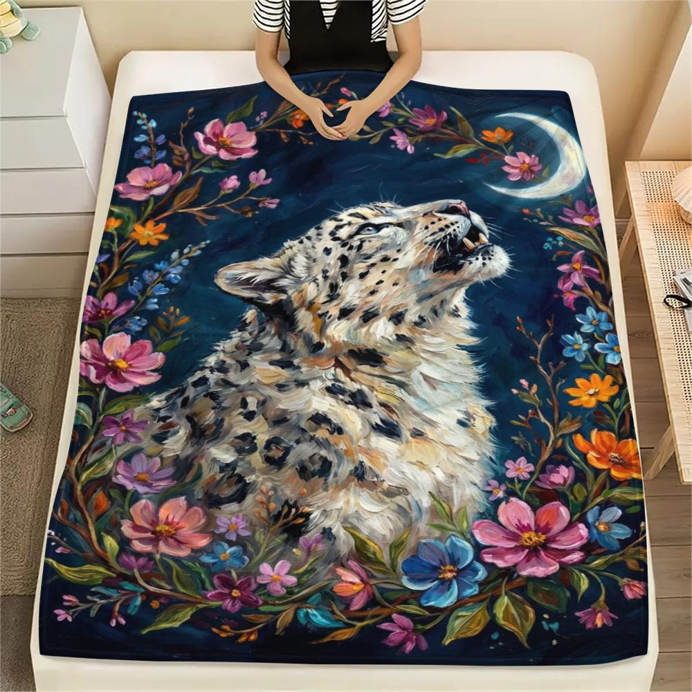 Snow Leopard Animal Print Flannel Blanket, High quality Comfortable for All Seasons, Home Decor, Warmth and Comfort, Perfect for Christmas Gifts116 80cm x 120cm
Snow Leopard Animal Print Flannel Blanket, High quality Comfortable for All Seasons, Home Decor, Warmth and Comfort, Perfect for Christmas Gifts116 80cm x 120cm
