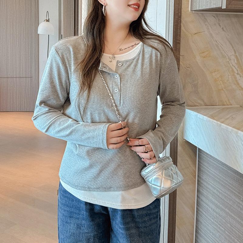 New Early Autumn Bottoming Shirts for Women Niche Design Long-sleeved Korean Tops That Can Be Worn Outside XXXL сірий
New Early Autumn Bottoming Shirts for Women Niche Design Long-sleeved Korean Tops That Can Be Worn Outside XXXL сірий