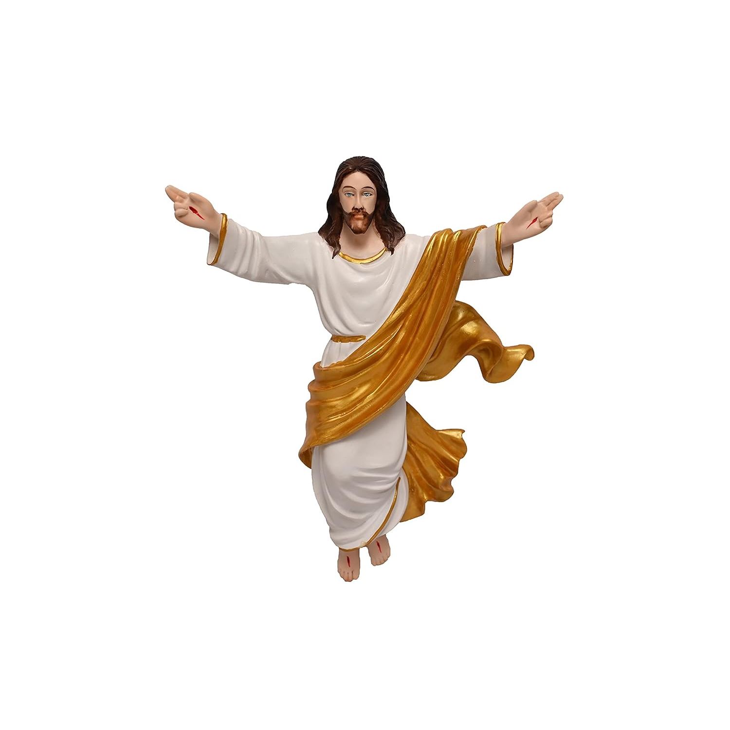 Воскресший Иисус Христос Идол и выставочный экспонат для подарка и украшения (Золото и Белый) (3 x 10 x 12 дюймов), Идол
Воскресший Иисус Христос Идол и выставочный экспонат для подарка и украшения (Золото и Белый) (3 x 10 x 12 дюймов), Идол