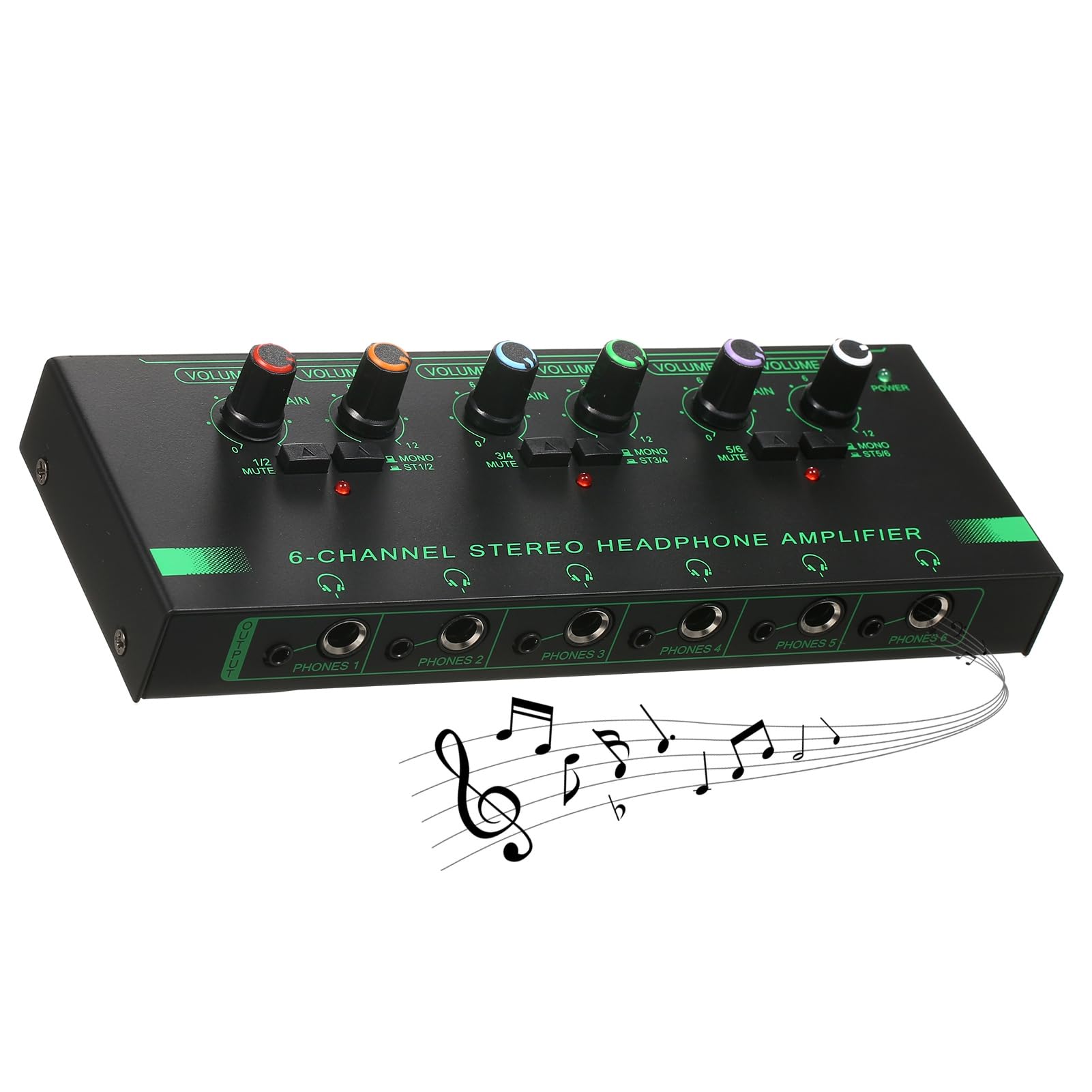 Metal Stereo Headphone Amplifier 6-Channel High-Quality Audio Distribution System for Recording Rooms
Metal Stereo Headphone Amplifier 6-Channel High-Quality Audio Distribution System for Recording Rooms
