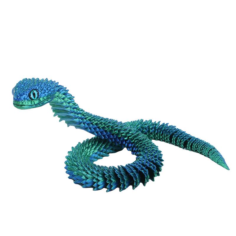 3D Printed Snake Rotatable Joints Snake Figurines Home Office Desktop Crafts Ornament Creative Home Garden Landscape Kids Gift 30CM зелений
3D Printed Snake Rotatable Joints Snake Figurines Home Office Desktop Crafts Ornament Creative Home Garden Landscape Kids Gift 30CM зелений