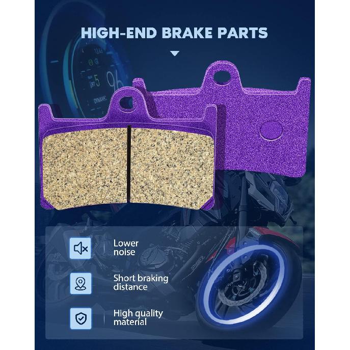 ECCPP Brake Pads for Yamaha FZ1 FZ6 FZ8 YZF R1 R6 R6S YZF600R, FA380 FA174 Front+Rear Replacement Brake Pads
ECCPP Brake Pads for Yamaha FZ1 FZ6 FZ8 YZF R1 R6 R6S YZF600R, FA380 FA174 Front+Rear Replacement Brake Pads