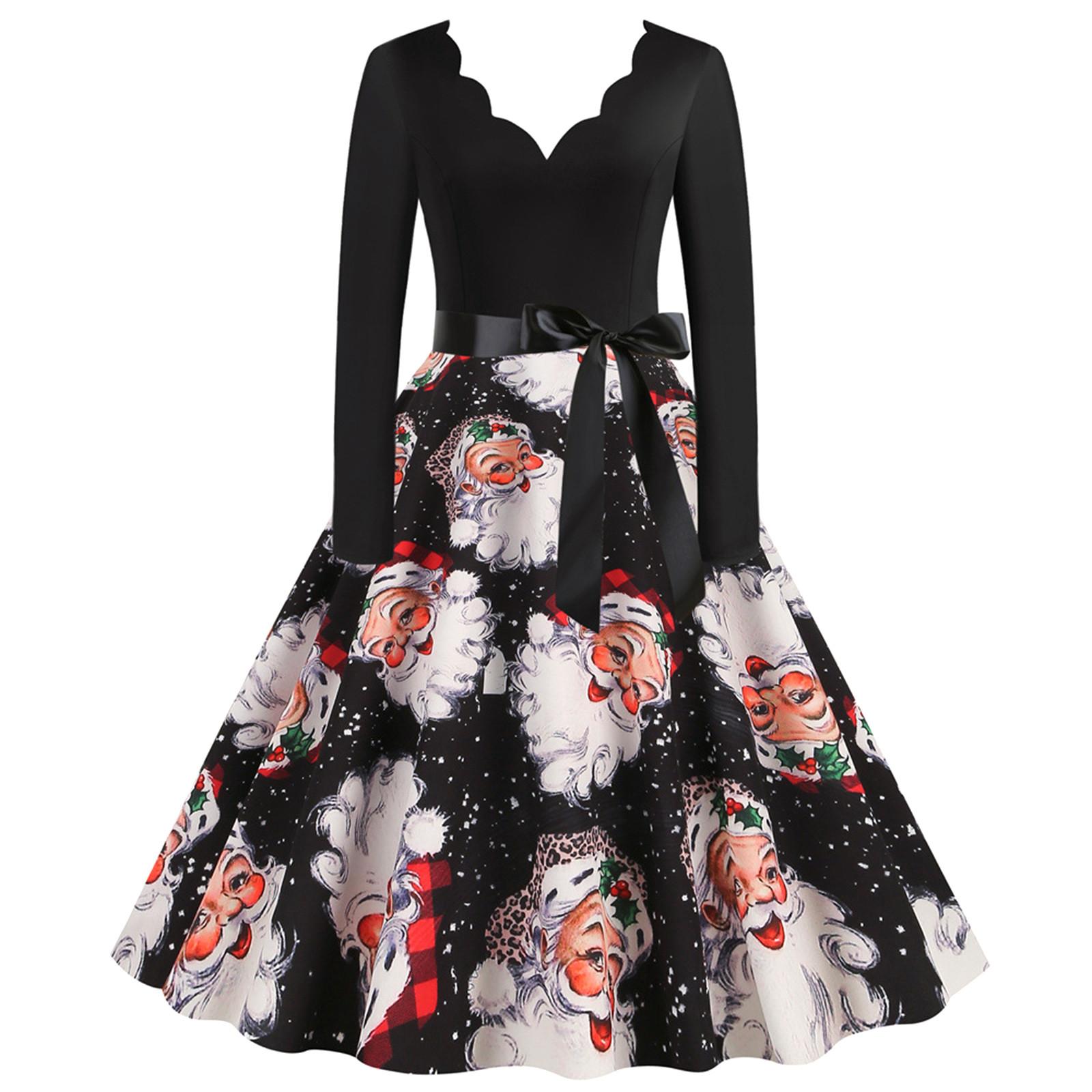 Жіноча модна різдвяна повсякденна тонка сукня з принтом і довгим рукавом L білий
Жіноча модна різдвяна повсякденна тонка сукня з принтом і довгим рукавом L білий