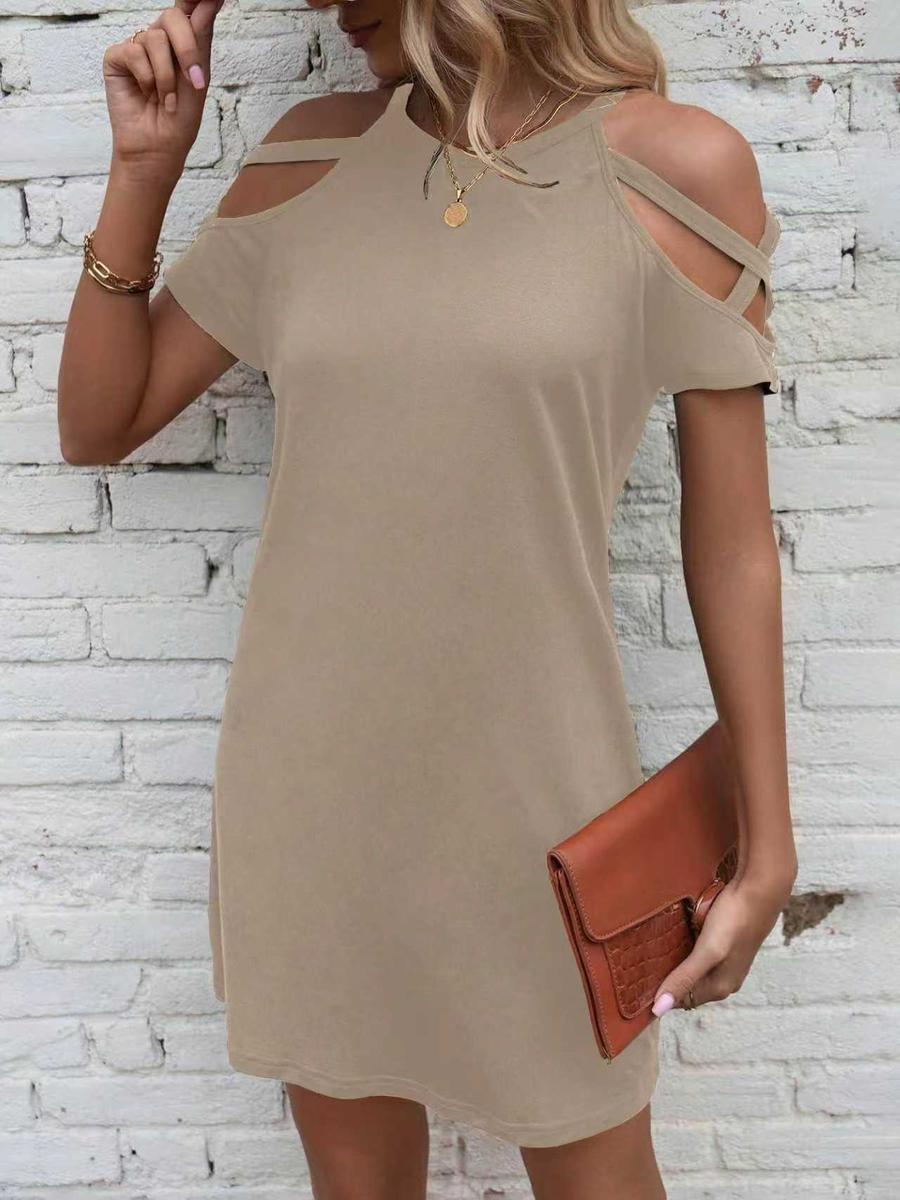 Summer New Women s Loose Casual Sexy Off-Shoulder Knit Short Sleeve Dress XXL хакі
Summer New Women s Loose Casual Sexy Off-Shoulder Knit Short Sleeve Dress XXL хакі