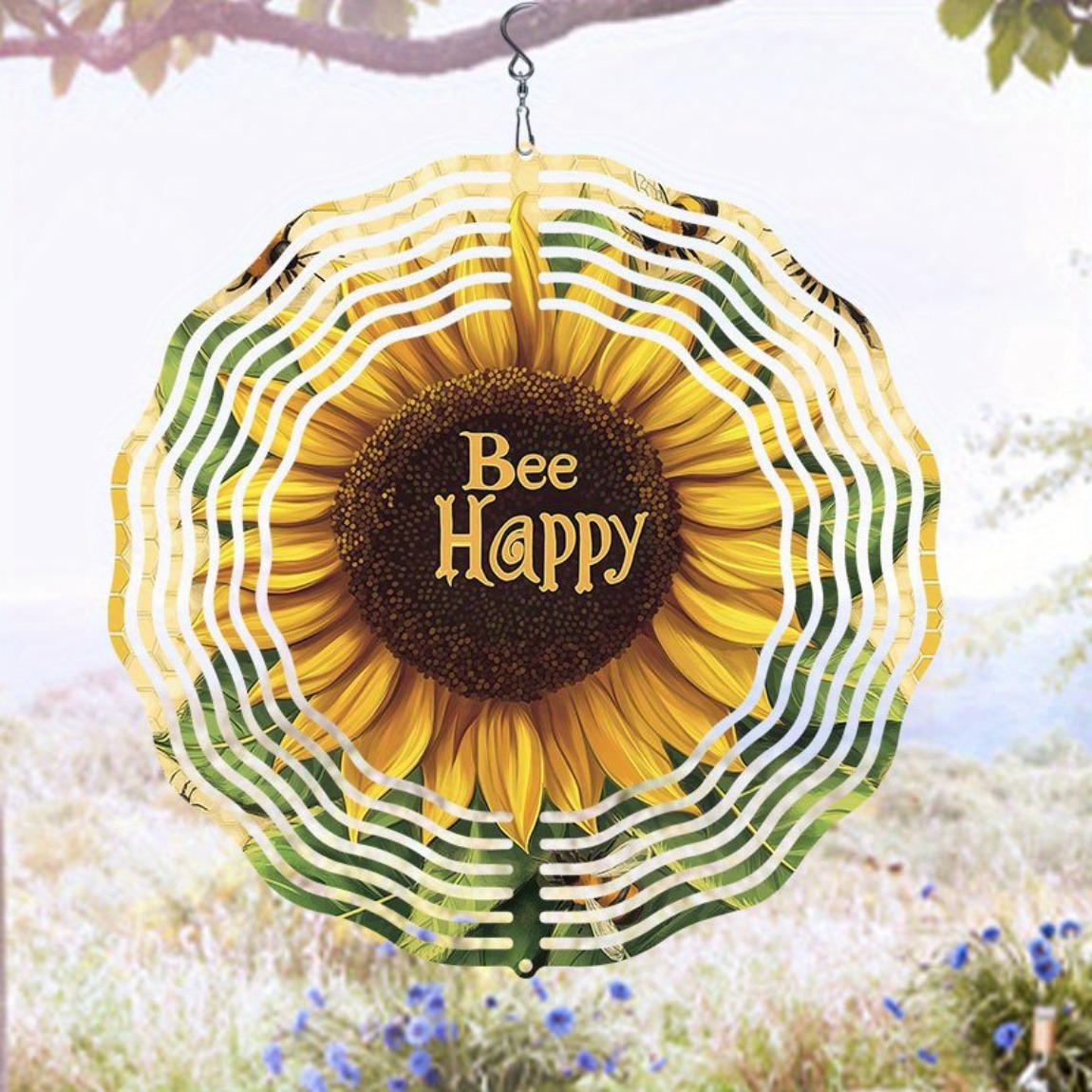 3D Sunflower and Bee Wind Spinner Kinetic Metal Garden Decor Dancing Effect Outdoor Home Decoration Unique Gift Idea
3D Sunflower and Bee Wind Spinner Kinetic Metal Garden Decor Dancing Effect Outdoor Home Decoration Unique Gift Idea
