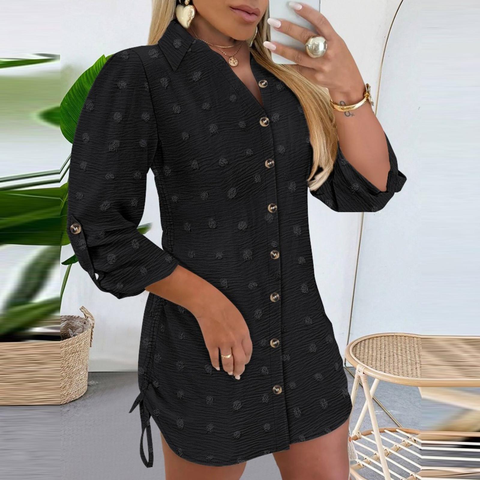 Женские модные однотонные повседневные короткие платья с завязками по бокам XL чёрный
Женские модные однотонные повседневные короткие платья с завязками по бокам XL чёрный