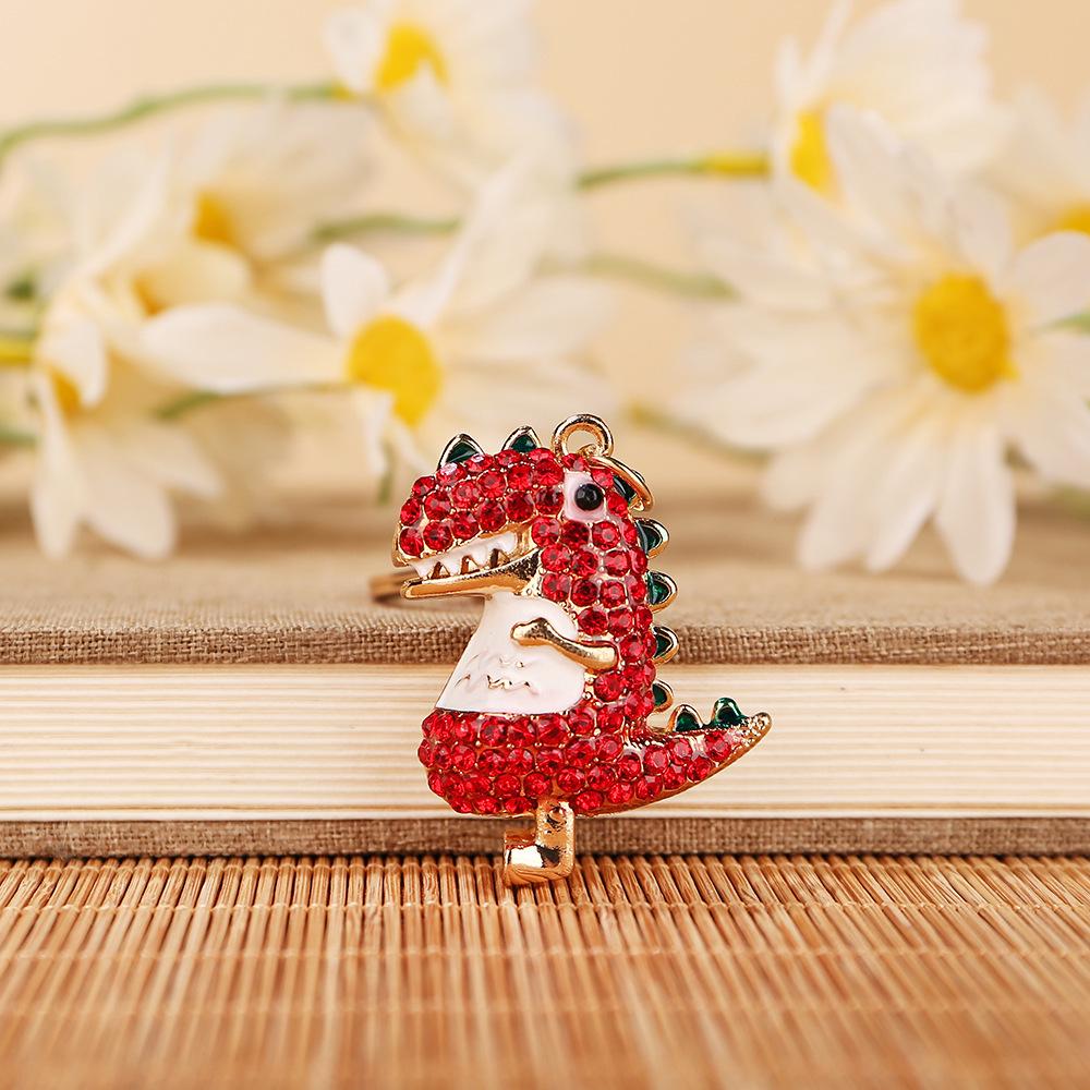 Korean Style Cute Rhinestone Triceratops Dinosaur Keychain Charm
Korean Style Cute Rhinestone Triceratops Dinosaur Keychain Charm