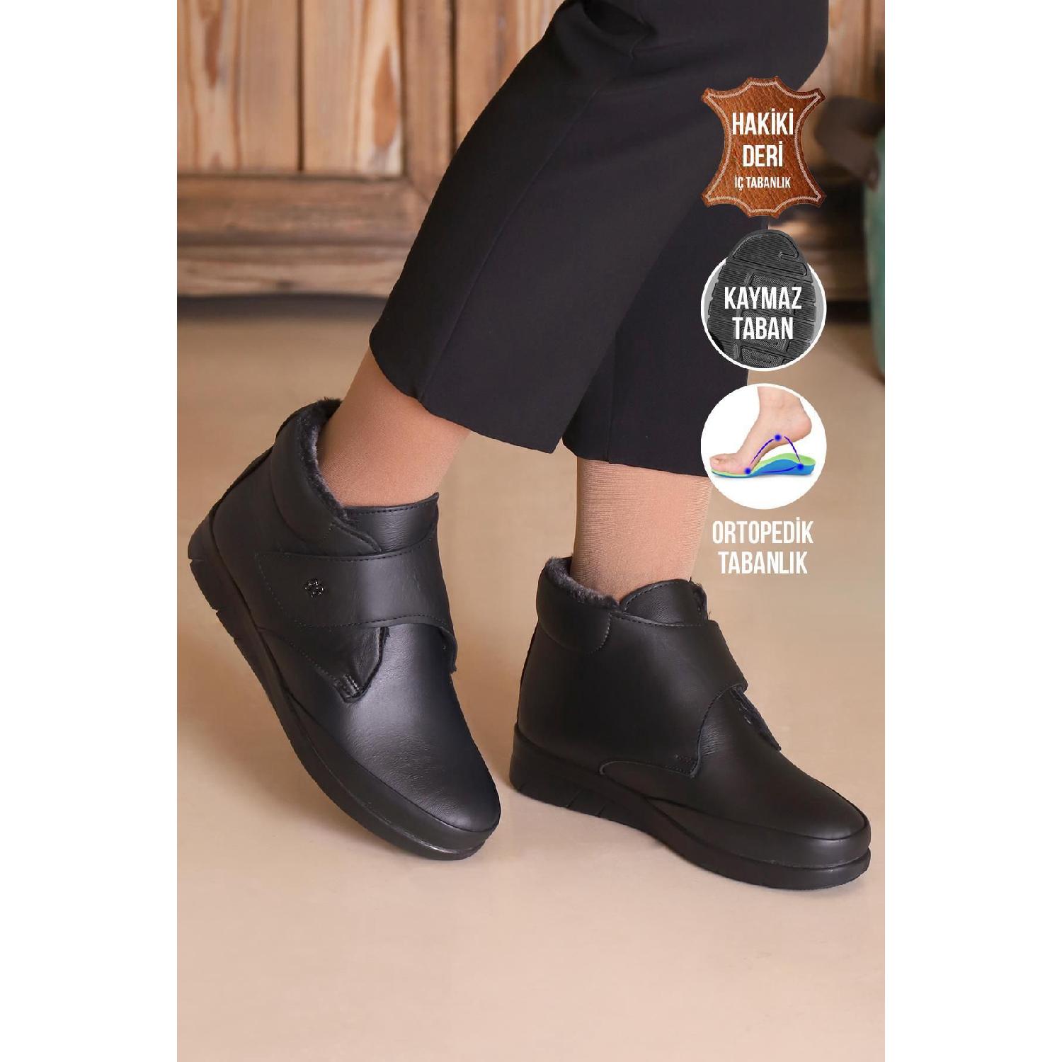Captain Junior Genuine Leather Non-Slip Base Fur Orthopedic Mother Bot Zckmk 905 36 чорний
Captain Junior Genuine Leather Non-Slip Base Fur Orthopedic Mother Bot Zckmk 905 36 чорний