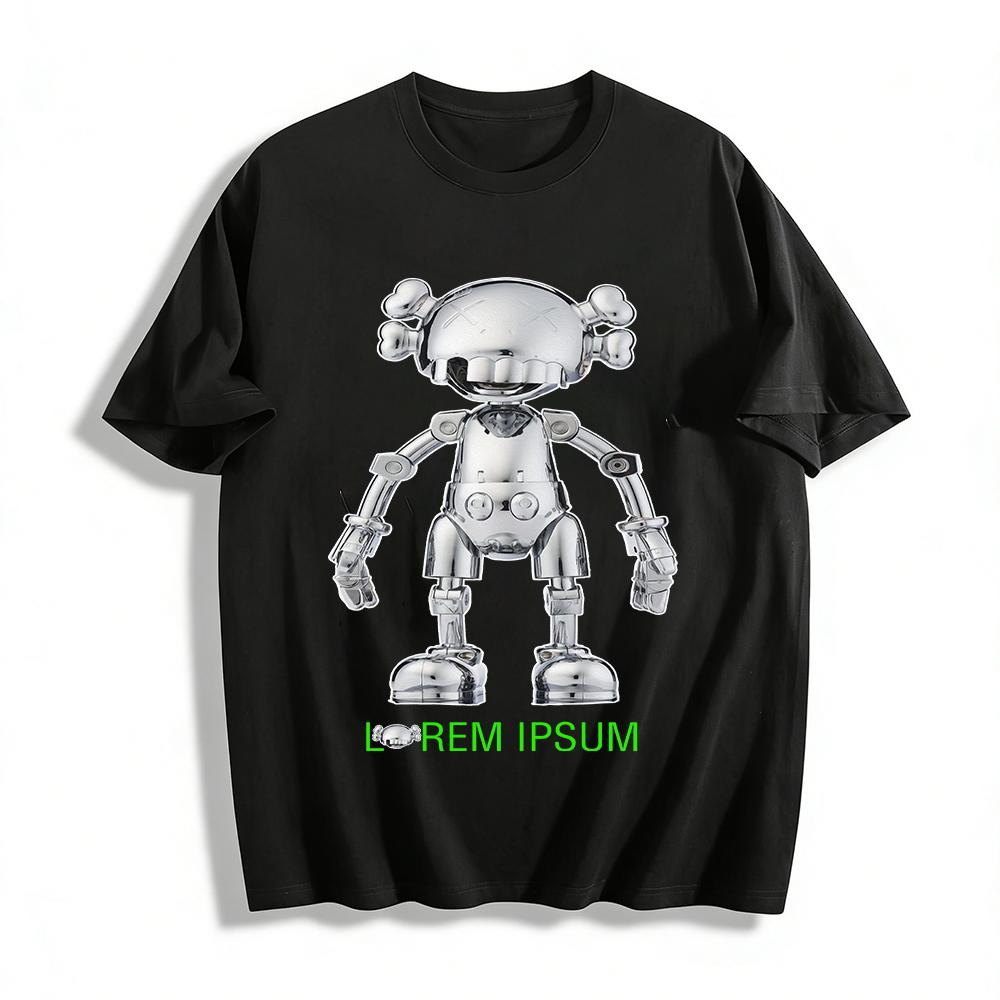 KAWS Co-branded Metallic Mechanical Doll Print T-shirt Unisex Street Trend Loose Casual Top Pure cotton T-shirt XXS
KAWS Co-branded Metallic Mechanical Doll Print T-shirt Unisex Street Trend Loose Casual Top Pure cotton T-shirt XXS