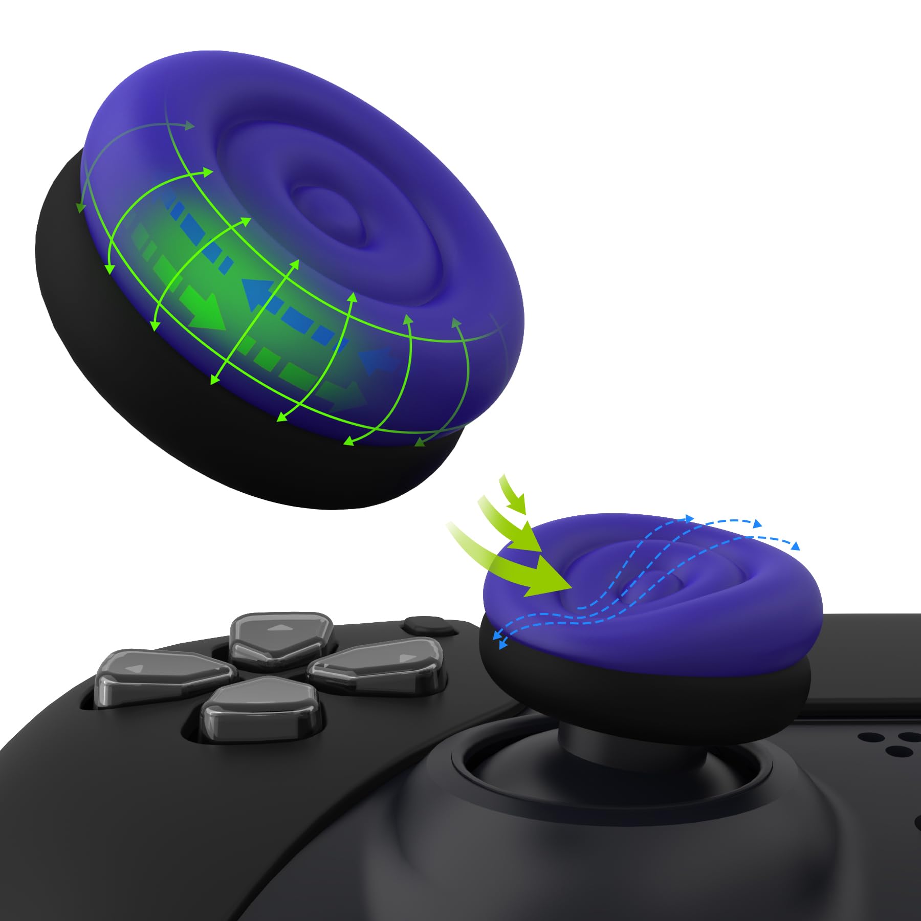 PlayVital Joystick Cap Cushion Version for PS5 and PS4 Thumbstick Grip Cover for Xbox Series Thumbstick Grip Cap for Xbox One and Elite Series 2 
PlayVital Joystick Cap Cushion Version for PS5 and PS4 Thumbstick Grip Cover for Xbox Series Thumbstick Grip Cap for Xbox One and Elite Series 2