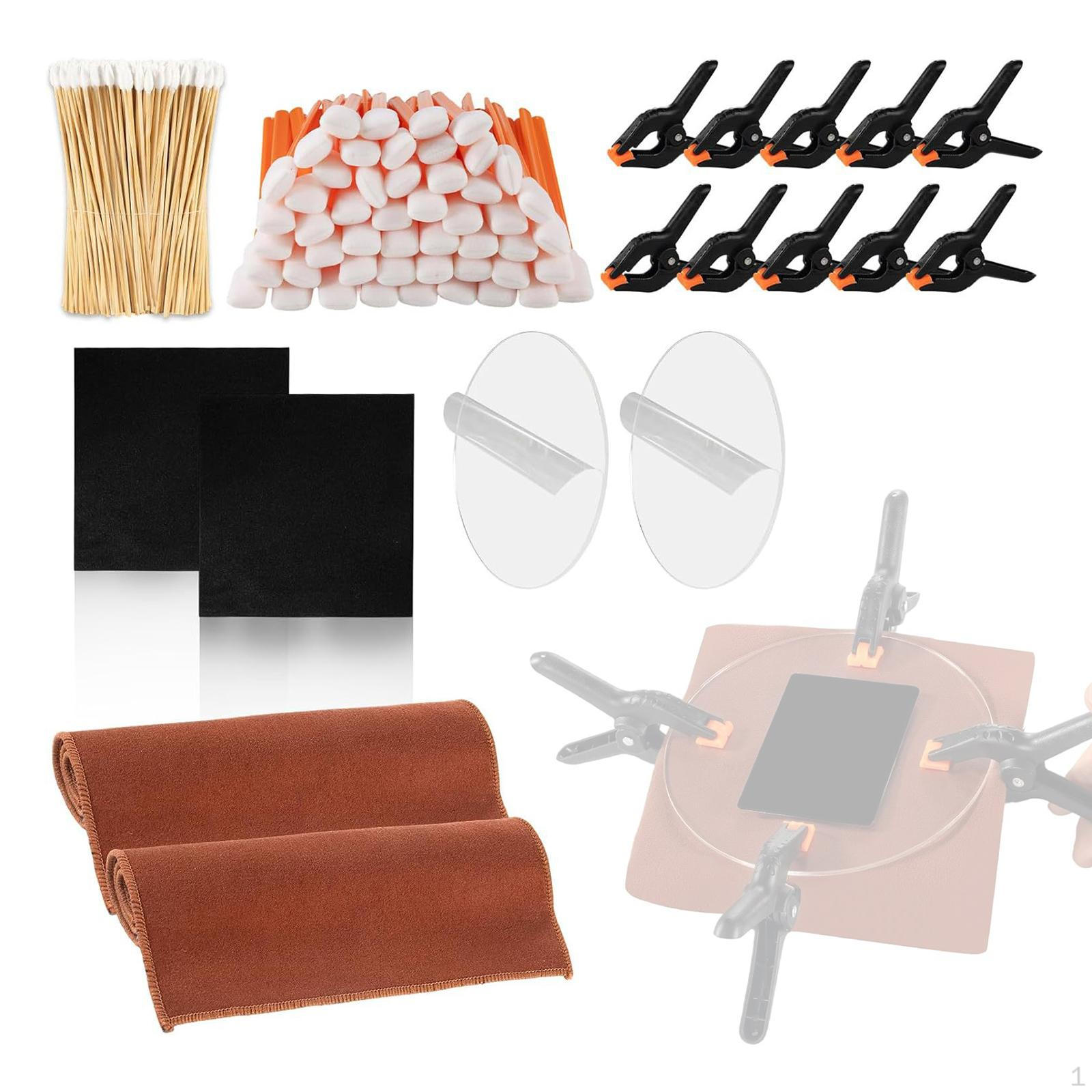 166Pcs Trading Card Cleaning Kit Care Swabs Clamps Acrylic Plates for Collectibles Repair Tool
166Pcs Trading Card Cleaning Kit Care Swabs Clamps Acrylic Plates for Collectibles Repair Tool