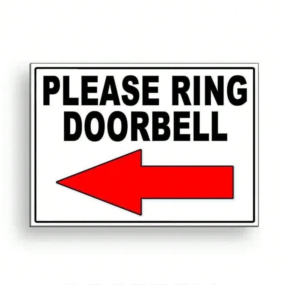 Vintage Style Metal Sign Arrow Left Ring Doorbell Delivery Sign Home Decor Wall Art 20X30 різнокольоровий
Vintage Style Metal Sign Arrow Left Ring Doorbell Delivery Sign Home Decor Wall Art 20X30 різнокольоровий