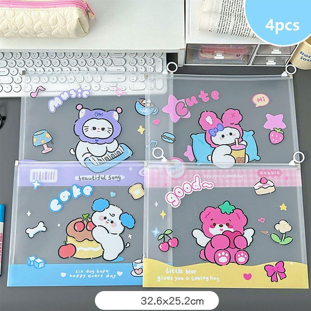 4PCS Zipper Students Information Bag Large-capacity A4 File Organizer School Office Style1
4PCS Zipper Students Information Bag Large-capacity A4 File Organizer School Office Style1