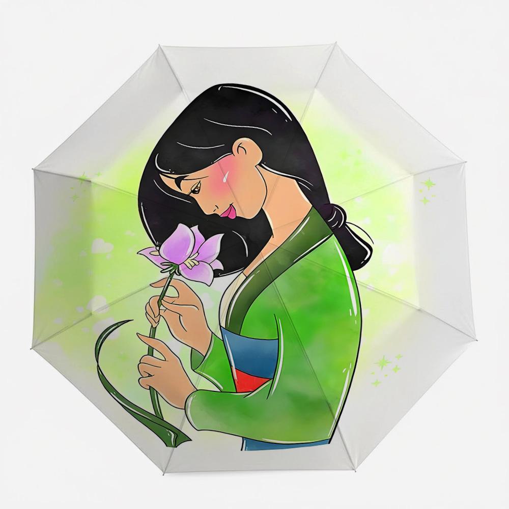 Disney Mulan Green Dress Purple Flower Watercolor Print Automatic Folding Umbrella, Windproof Waterproof Travel Umbrella for Kid (as the picture,Iron&8K)
Disney Mulan Green Dress Purple Flower Watercolor Print Automatic Folding Umbrella, Windproof Waterproof Travel Umbrella for Kid (as the picture,Iron&8K)