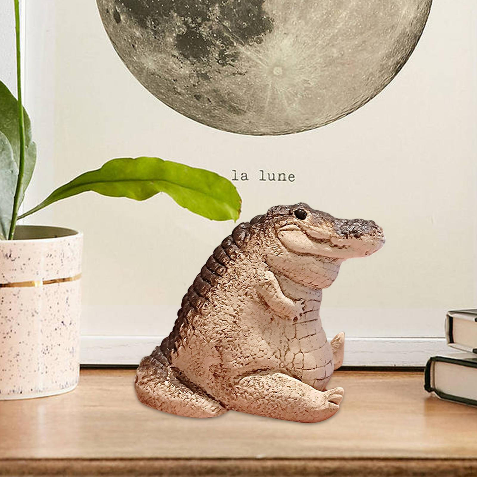 Crocodile Statue Art Figurine Collectible Animal Sculpture Landscape Ornament for Backyard
Crocodile Statue Art Figurine Collectible Animal Sculpture Landscape Ornament for Backyard