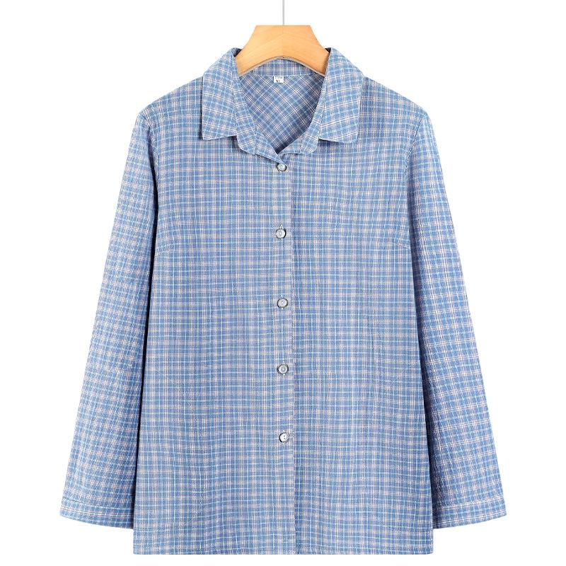 Summer Cotton Plaid Shirt for Middle-Aged & Elderly Women - 2026 New Style, Thin All-Cotton, Nine-Quarter Sleeves 4XL (125-140 lbs)
Summer Cotton Plaid Shirt for Middle-Aged & Elderly Women - 2026 New Style, Thin All-Cotton, Nine-Quarter Sleeves 4XL (125-140 lbs)