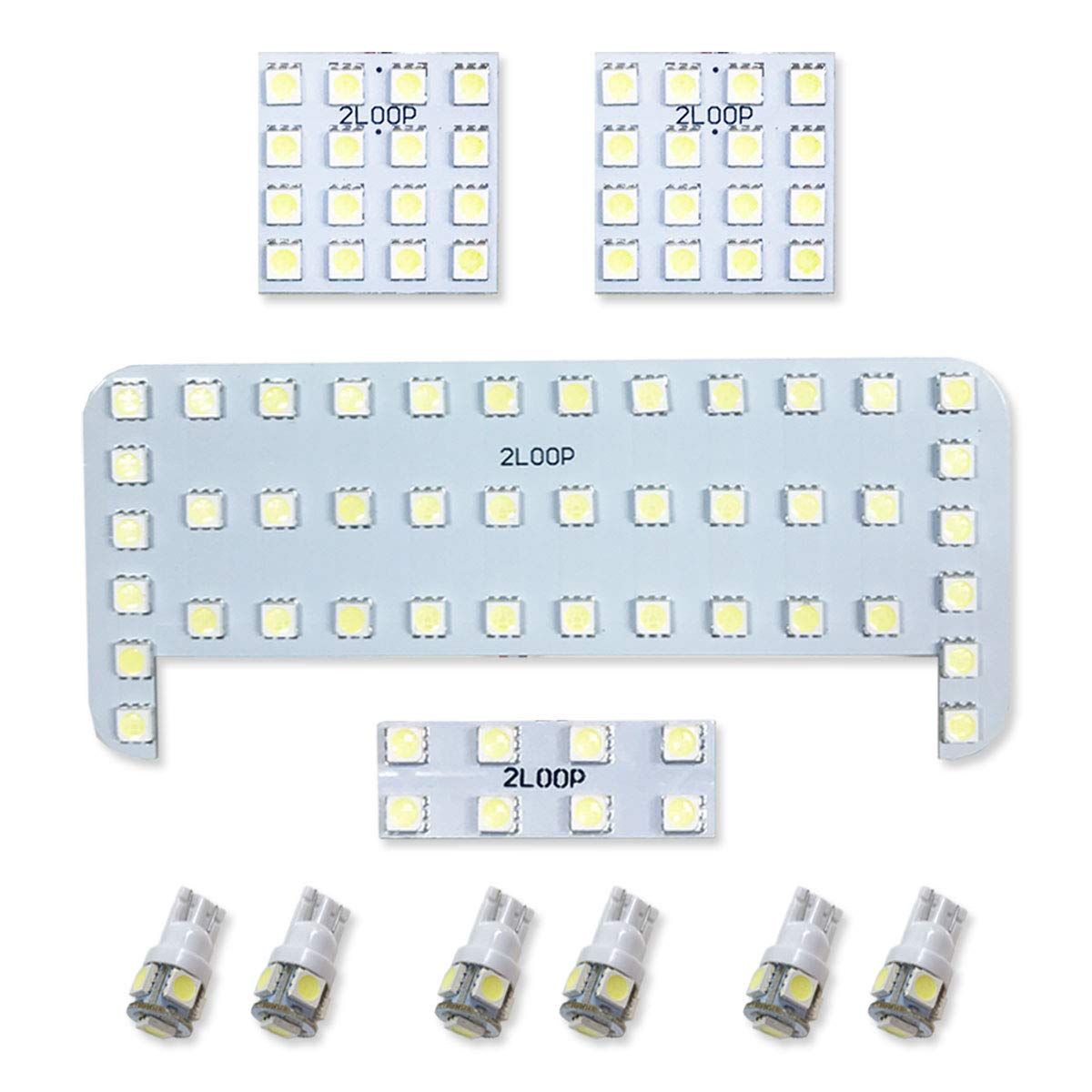 2LOOP SMD Светодиодная лампа салона для Toyota Land Cruiser Prado 120 серии, теплый белый, 3-чиповая, 10 штук -
2LOOP SMD Светодиодная лампа салона для Toyota Land Cruiser Prado 120 серии, теплый белый, 3-чиповая, 10 штук -