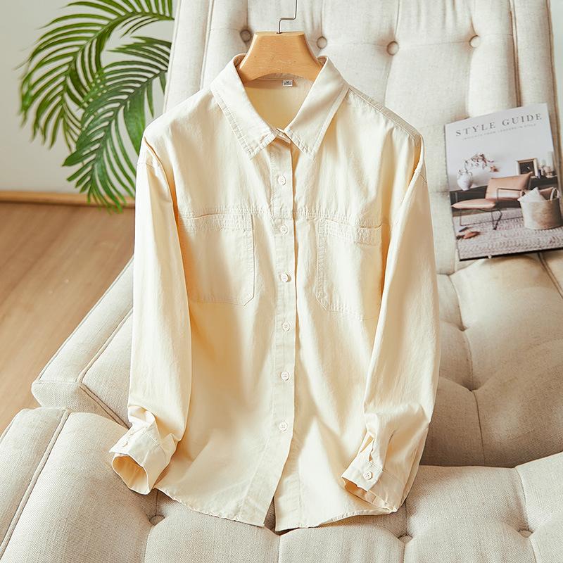 White Shirt for Women Long Sleeve Spring New Mid-length Basic Top Pure Cotton Commuting Shirt M
White Shirt for Women Long Sleeve Spring New Mid-length Basic Top Pure Cotton Commuting Shirt M