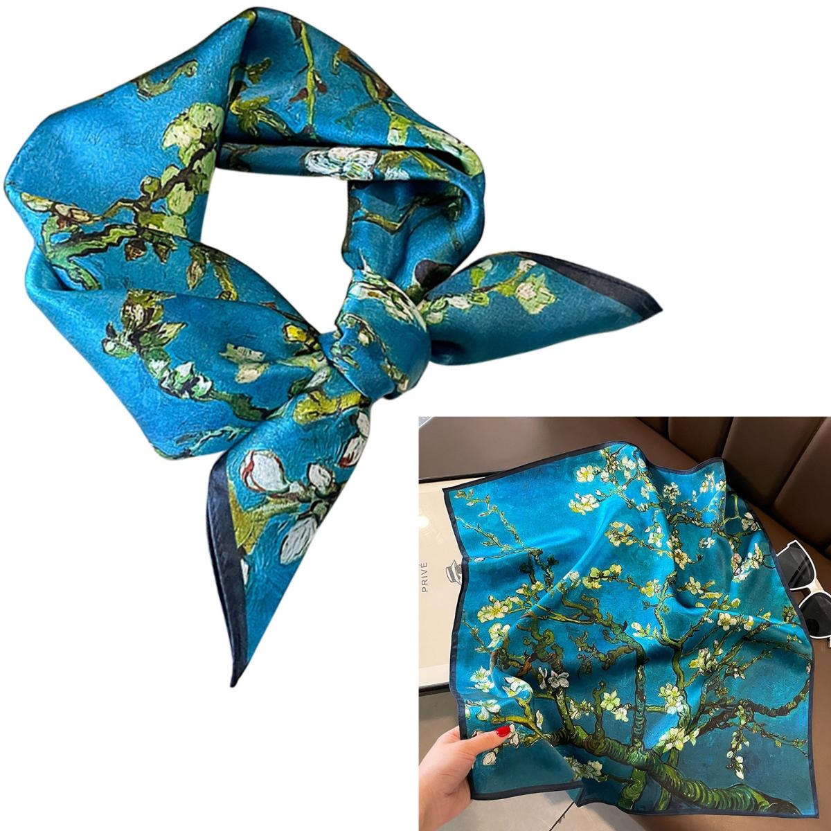 Women 100% Mulberry Real Silk Scarf 53cm Luxury Kerchief Spring Autumn Neckerchief Brand Oil Painting Chinese & Painting Style
Women 100% Mulberry Real Silk Scarf 53cm Luxury Kerchief Spring Autumn Neckerchief Brand Oil Painting Chinese & Painting Style