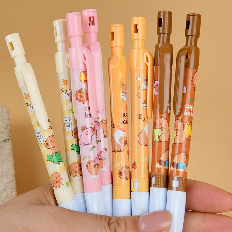 4pcs 2.0mm Capybara Automatic Pencil with Pencil Sharpener Writing Continuously Shackle
4pcs 2.0mm Capybara Automatic Pencil with Pencil Sharpener Writing Continuously Shackle