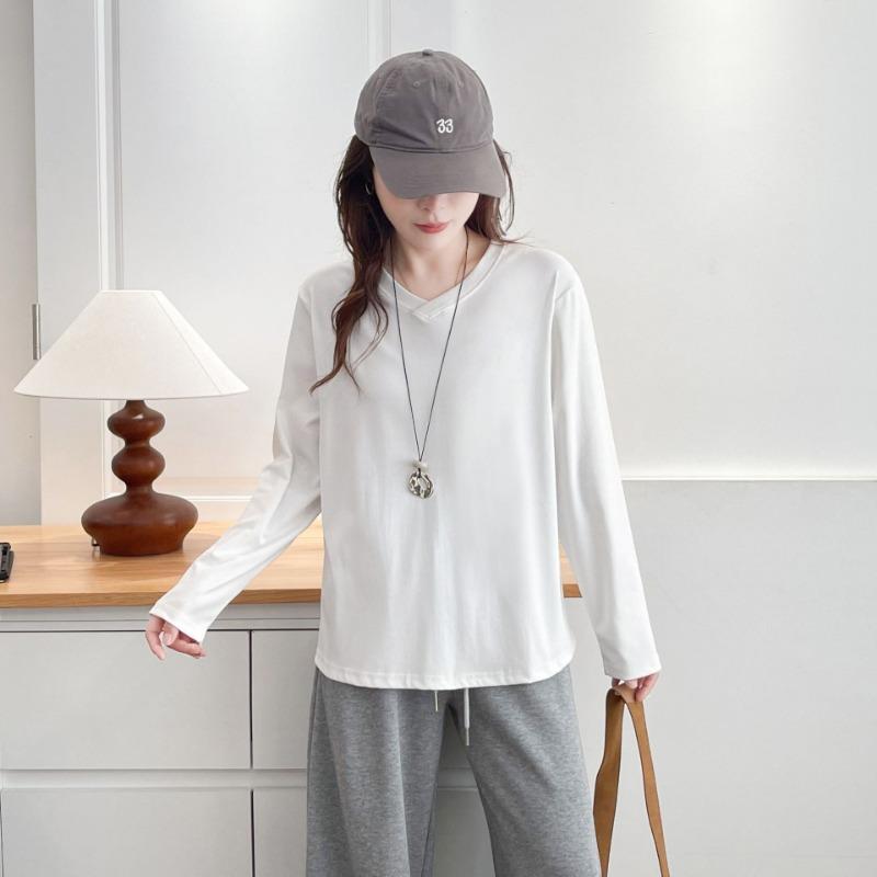 Autumn Simple V-neck Solid Color Long-sleeved Bottoming Shirt Plus Size Women s Spring and Autumn Inner Top 2XL белый
Autumn Simple V-neck Solid Color Long-sleeved Bottoming Shirt Plus Size Women s Spring and Autumn Inner Top 2XL белый