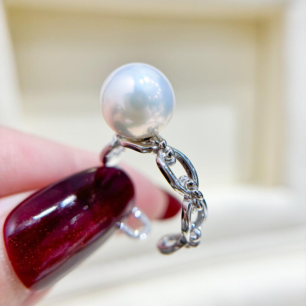 S925 Sterling Silver DIY Pearl Ring Blank for 9-13mm Round Pearls Silver Ring Blank Excluding Pearl
S925 Sterling Silver DIY Pearl Ring Blank for 9-13mm Round Pearls Silver Ring Blank Excluding Pearl