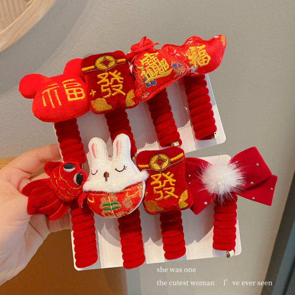 Plush Bowknot Hair Ring Plastic New Year Ponytail Holder Telephone Line Hair Rope Autumn Winter F
Plush Bowknot Hair Ring Plastic New Year Ponytail Holder Telephone Line Hair Rope Autumn Winter F