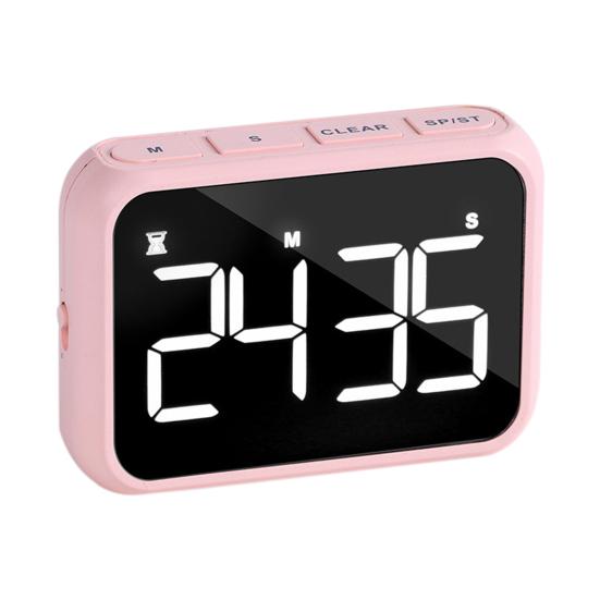 Kitchen Timer with Magnetic Easy Operation Timer Digital Large LED Display Clear Timing Counter for Cooking Baking рожевий
Kitchen Timer with Magnetic Easy Operation Timer Digital Large LED Display Clear Timing Counter for Cooking Baking рожевий