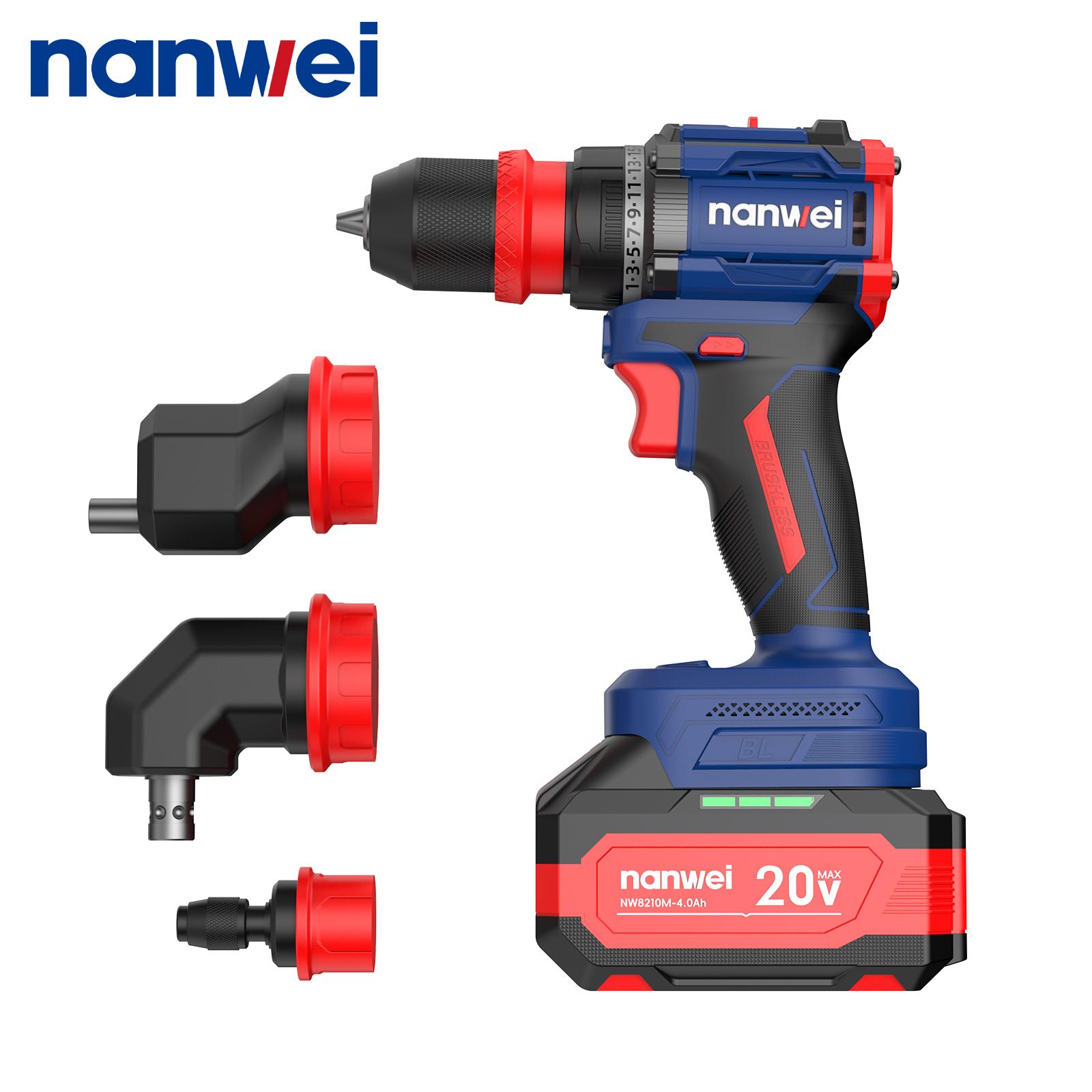 NANWEI 50 Nm 4-in-1 Electric Screwdriver with Multiple Heads ,Brushless Motor ,20 V no battery and charger
NANWEI 50 Nm 4-in-1 Electric Screwdriver with Multiple Heads ,Brushless Motor ,20 V no battery and charger