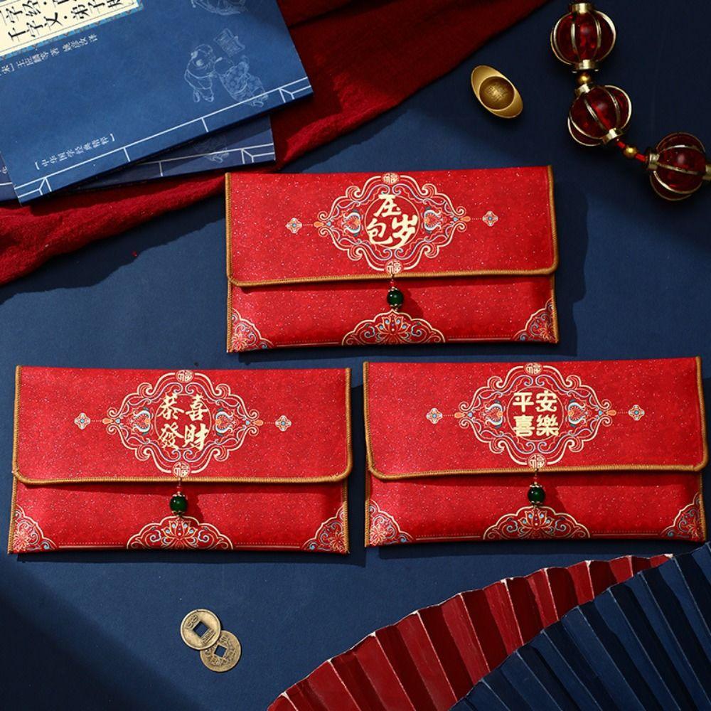 Blessing New Year Red Envelopes Traditional Red Pocket Lucky Packing Bags Money Packet Bonus Style 1
Blessing New Year Red Envelopes Traditional Red Pocket Lucky Packing Bags Money Packet Bonus Style 1