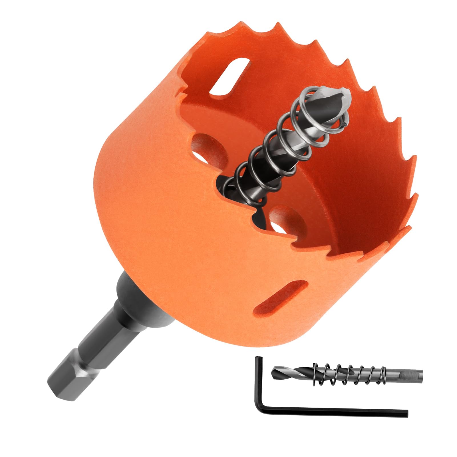Bimetal Hole Saw Drill Electric Drill Tool for Drilling Holes in Thin Metal and Other Cutting Diameter Bit, Wood, Plates, Iron, Aluminum, Drywall,
Bimetal Hole Saw Drill Electric Drill Tool for Drilling Holes in Thin Metal and Other Cutting Diameter Bit, Wood, Plates, Iron, Aluminum, Drywall,