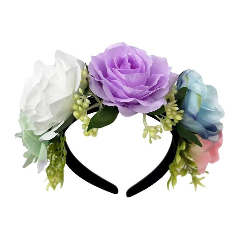 Comfortable Fabric Garlands Hairband Easy To Wear Flower Hairhoop For Outdoor Photography And Festival Celebration
Comfortable Fabric Garlands Hairband Easy To Wear Flower Hairhoop For Outdoor Photography And Festival Celebration