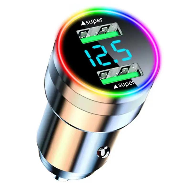 300W Dual Port USB Car Charger with LED Light Voltage Monitor Super Fast Charging Vehicle Adapter for iPhone Samsung Huawei OPPO Black Car Charger
300W Dual Port USB Car Charger with LED Light Voltage Monitor Super Fast Charging Vehicle Adapter for iPhone Samsung Huawei OPPO Black Car Charger