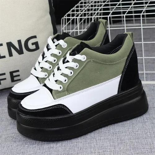Fashion 2025 Spring New Mixed Color Shoes 10CM Women s Shoes with Thick Bottom Height Increase All-match Slim Black Casual Sports Shoes 34
Fashion 2025 Spring New Mixed Color Shoes 10CM Women s Shoes with Thick Bottom Height Increase All-match Slim Black Casual Sports Shoes 34