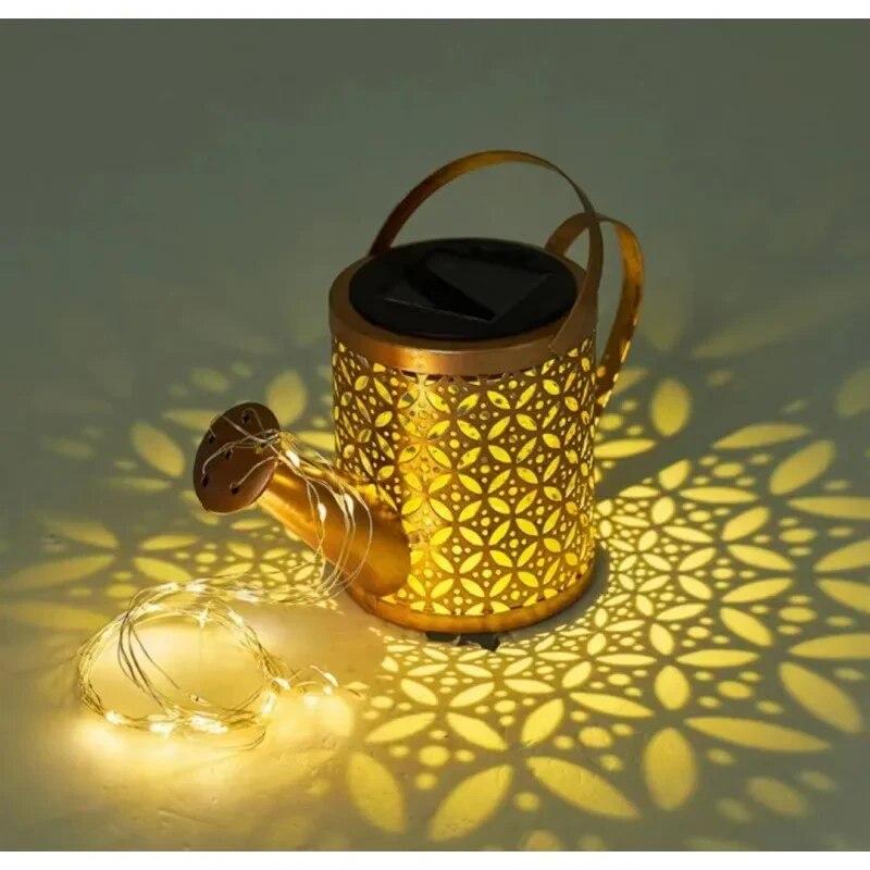 Solar Hollow Out Courtyard Lamp Iron Art Watering Can Sprinkler Water Scenery Outdoor Decoration Waterproof Ground Plug Lamp
Solar Hollow Out Courtyard Lamp Iron Art Watering Can Sprinkler Water Scenery Outdoor Decoration Waterproof Ground Plug Lamp
