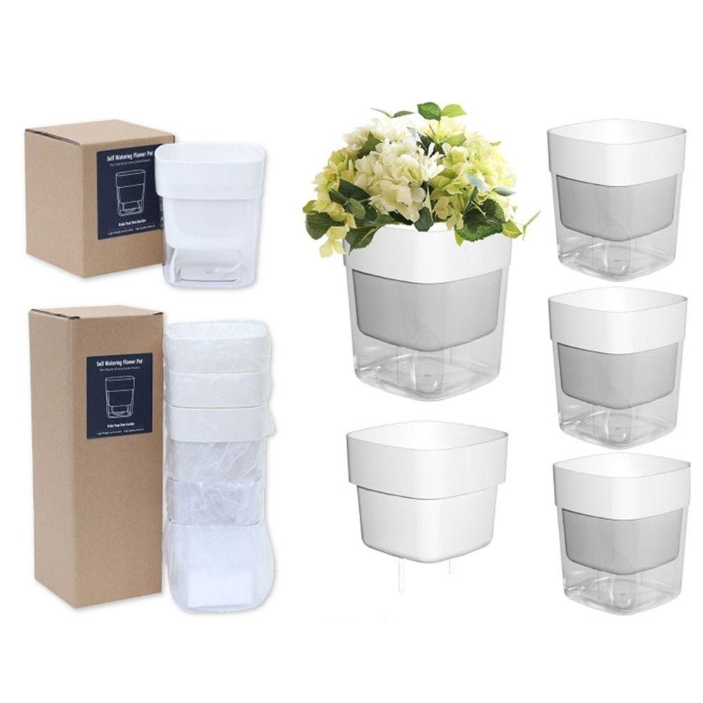 3pcs Square Flower Pot Water-saving Flowerpot Durable Desktop Planter Office 3pcs
3pcs Square Flower Pot Water-saving Flowerpot Durable Desktop Planter Office 3pcs