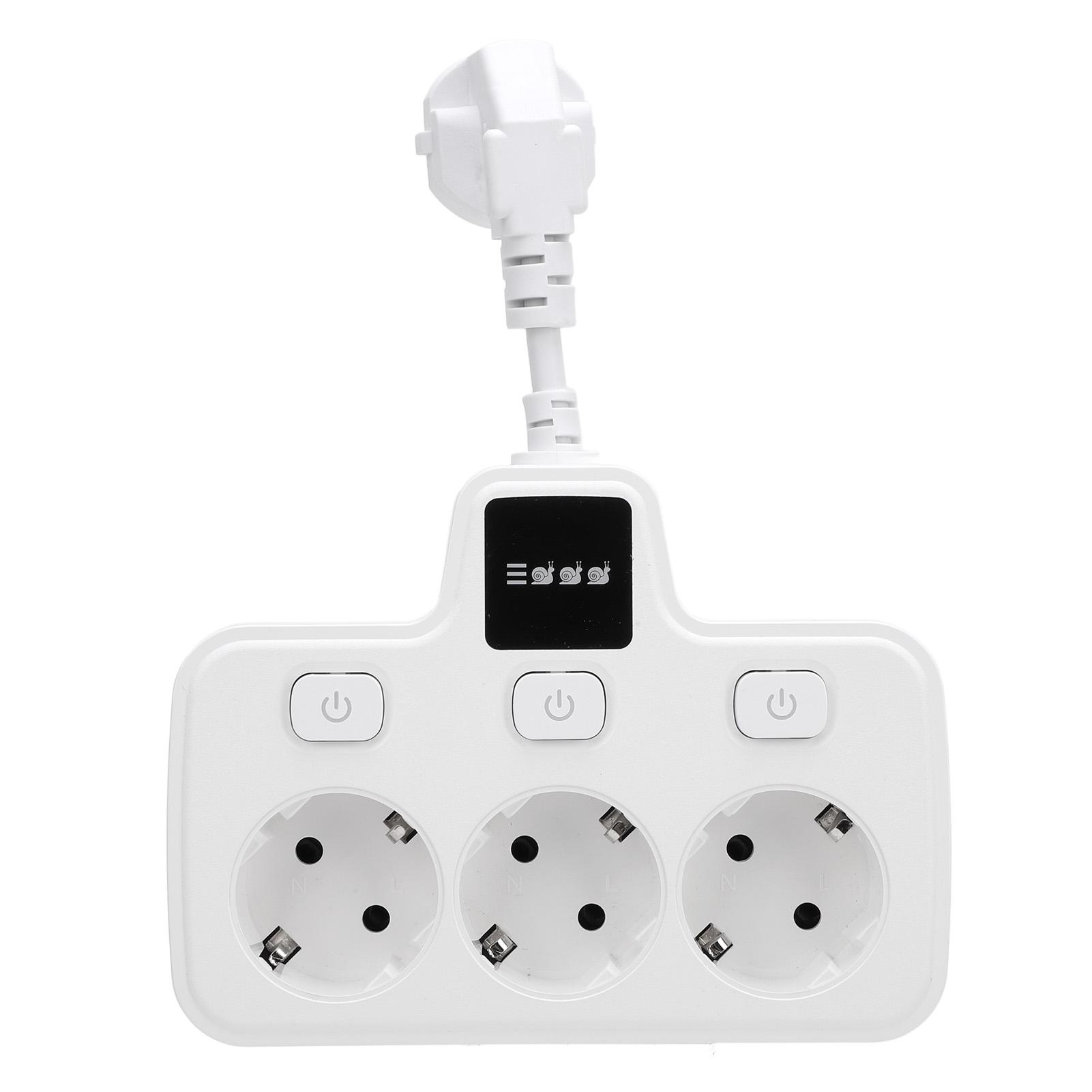 Power Socket with Independent Switch Multi Outlets Adapter 3 Way 2 Prong AC Grounding Outlet чорний
Power Socket with Independent Switch Multi Outlets Adapter 3 Way 2 Prong AC Grounding Outlet чорний